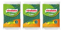 Comprar Kit 3 Esponjas Lisas Virulana 331 Limpieza Platos Cocina