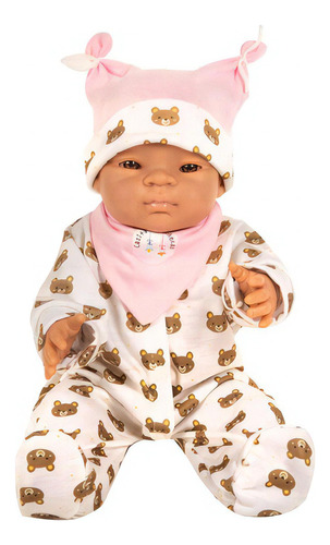 Bebe Real Lily/ Chung 42cm Muñeca Goma Asiatico Con Genero