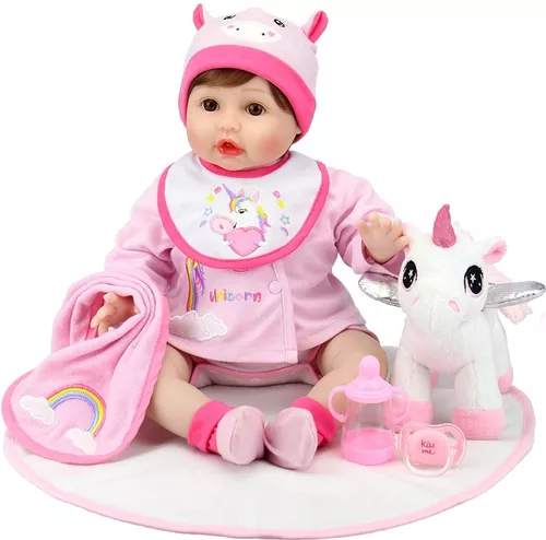 Bebe Reborn Muñeca Real 50 Cm Con Accesorios