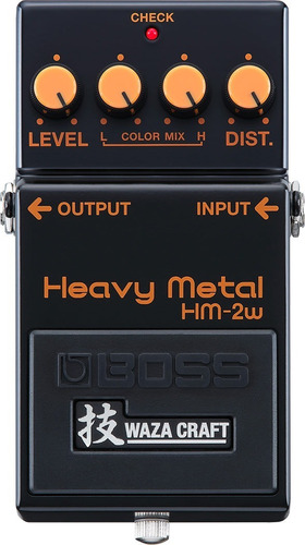 Pedal Boss Hm2w Waza Craft Heavy Metal Distortion