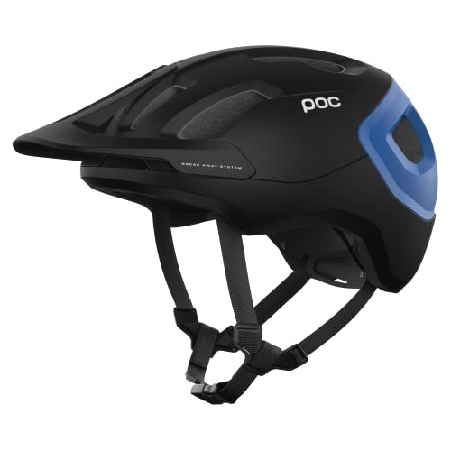 Poc Axion Cycling Helmet Uranium Black/opal Blue Metallic/ma