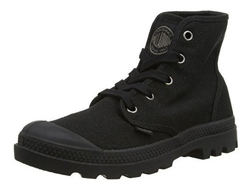 Bota De Lona Pampa Hi Para Mujer Palladium, Negra, 7 M