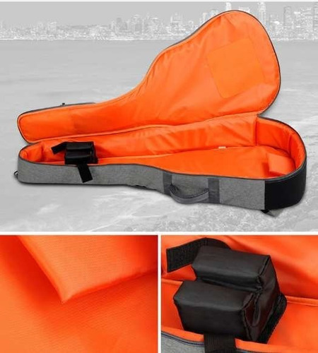 Imagen 5 de 7 de Funda Semirrígida Bajo Guitarra Clásica Criolla Elect Acust
