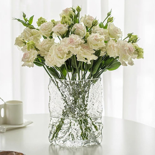 Clear Glass Vases For Flowers Decor, Glass Flower Vases Crys