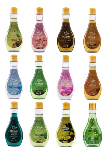 Kit Com 3 Unidades Óleo Capilar Vita Capili 80ml Muriel