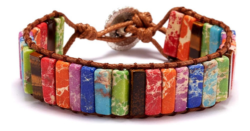 Pulsera Brazalete Colores Bohemios Artesanal 