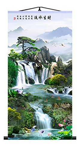 Zzooi Chino Fengshui Pintura Decorativa Mirada Viva Animales