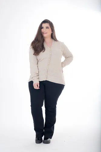 Cardigan com camisa social feminina 2025