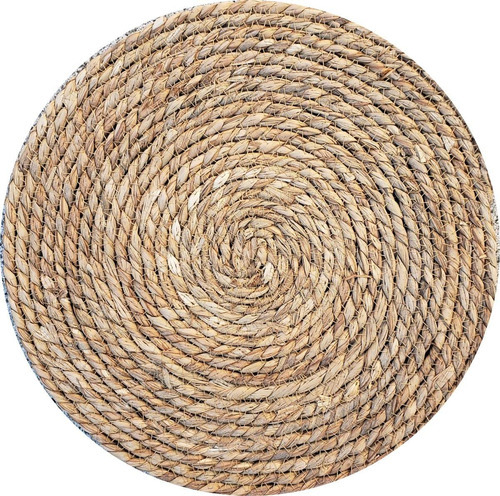 Individual Seagrass Circular 35cm Color Marrón Claro