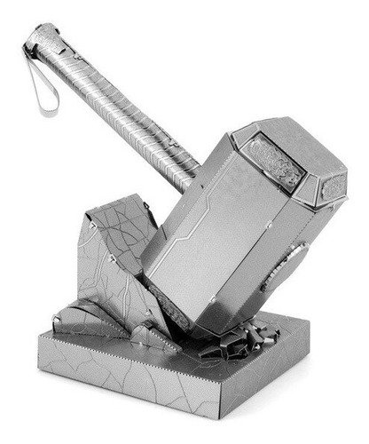Imagen 1 de 4 de Rompecabezas 3d Metalico Martillo Thor Armable Nivel Pro