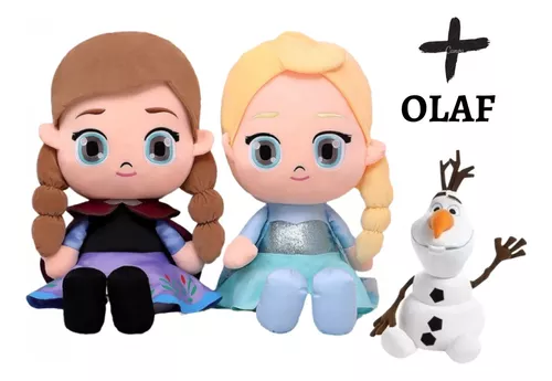 Kit Bonecas Anna E Elsa Frozen Pelúcia Princesas Disney 50cm - OMG TOYS -  Colecionáveis - Magazine Luiza