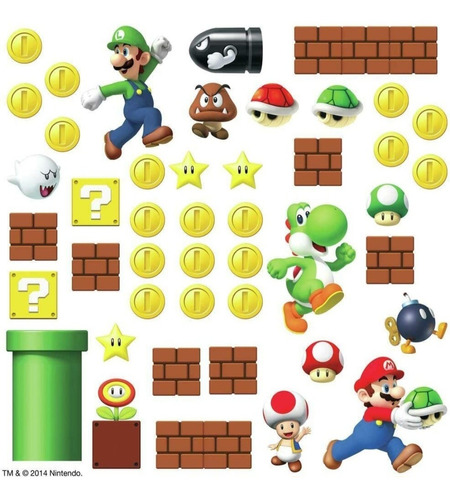 Stickers De Mario Bross