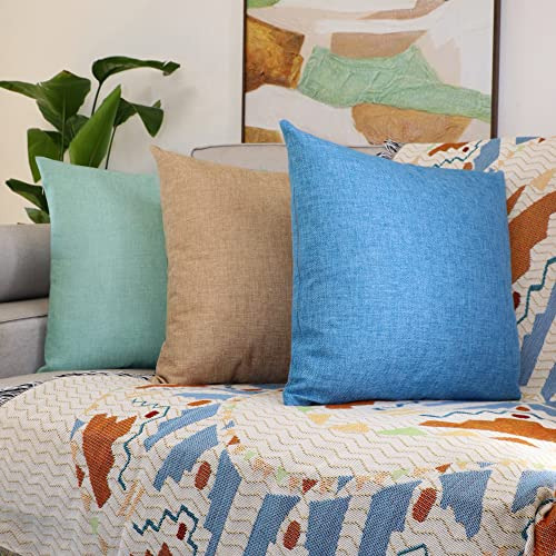 Juego De 2 Fundas De Almohada De Lino Y Algodón