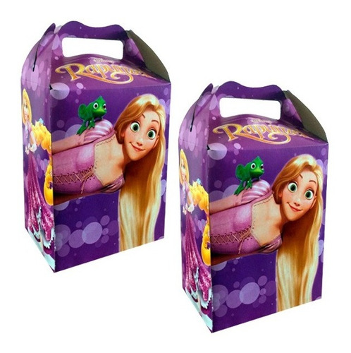 Enredados - Rapunzel -  Bolo Caja Dulcera Con 30 Piezas
