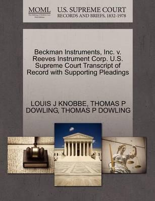 Libro Beckman Instruments, Inc. V. Reeves Instrument Corp...