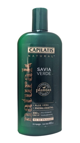 Savia Verde S/enjuague Aloe Vera Capilatis Natural X 420 Ml