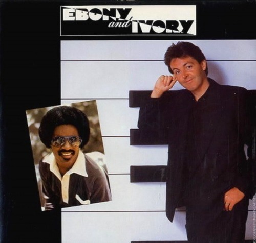 Single Paul Mccartney Stevie Wonder Ebony & Ivory/rainclouds