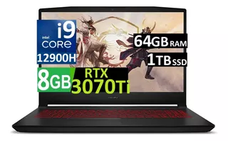 Msi Katana Gf66 144hz Ci9-12900h 64gb 1tb Ssd Rtx3070ti 8gb