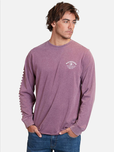 Polera Yinyan Surfco Burdeo Hombre Maui And Sons