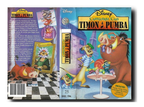 Comiendo Con Timon & Pumba Vhs Walt Disney Castellano
