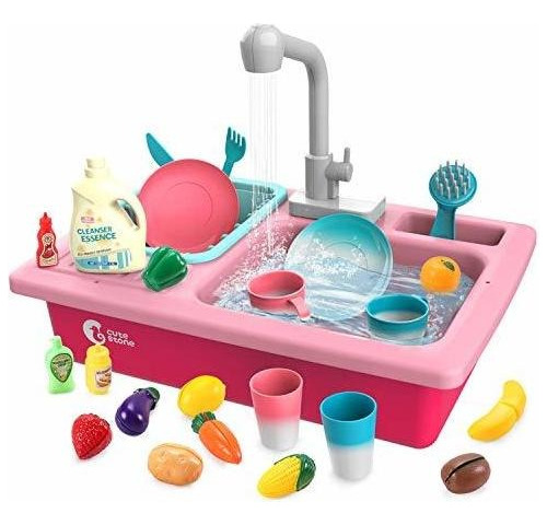 Fregadero De Cocina De Juguete De Plastico Multicolor Niños