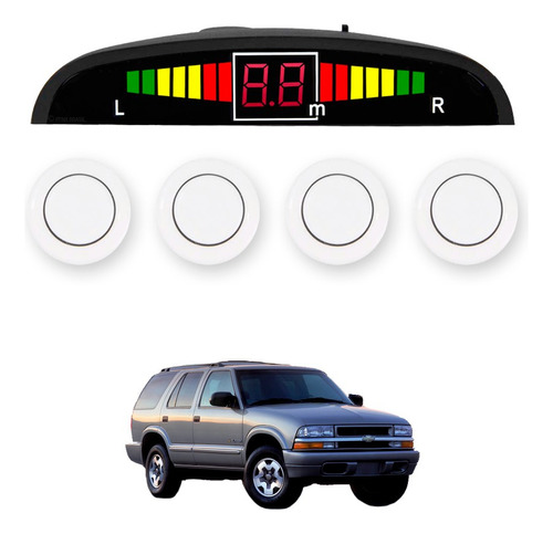 Sensor De Ré Estacionamento Branco Chevrolet Blazer 2017