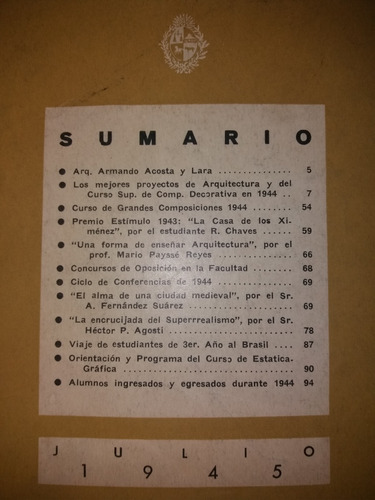 Anales Arquitectura 1945 Montevideo Casa De Los Ximenez 