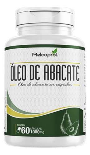 Óleo De Abacate 1000mg Melcoprol 60 Capsulas
