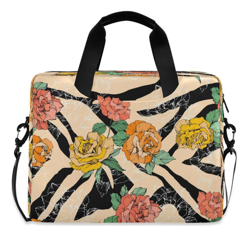 Estampado Flor Botanica Funda Para Portatil Maletin Correa