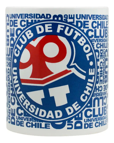 Tazon Ceramica 325ml U De Chile Fanaticos Futbol Con Caja