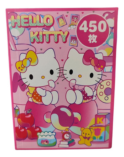 Libreta 450 Stickers Kuromi Hello Kitty Cinnamoroll