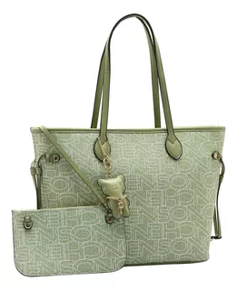 Bolsa Tote Ombro Feminina Chenson 84156 Monograma Necessaire