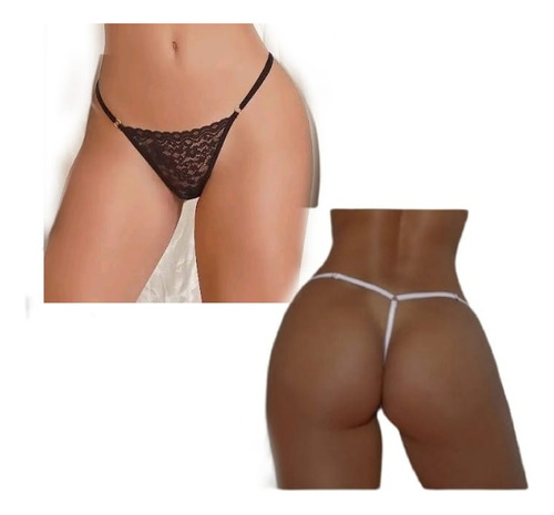 Tanga Hilo Sexy Encaje Set X 7 