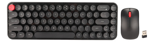 Ratón Óptico Negro Negro, Teclado De Máquina De Escribir Y C