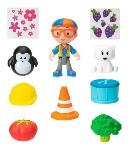 Blippi Muñeco + Caja Sorpresa Números - Original Wabro