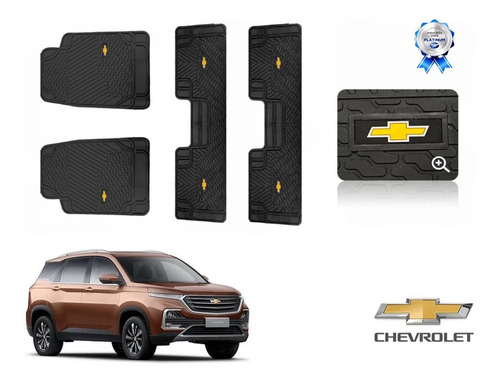 Tapetes 3 Filas Big Truck Logo Chevrolet Captiva 2021 A 2023