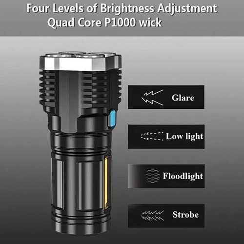 Mini Linterna Led Recargable Por Usb Muy Fuerte Para Pesca