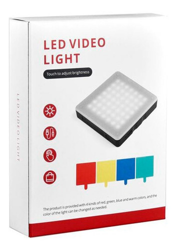 Imagen 6 de 10 de Iluminador Led 49 Dimeable Touch Con Batería Recargable