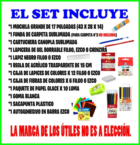 Super Set Mochila + Utiles De Got 7 K-pop C432