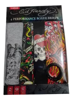 Ed Hardy 4 Boxers Briefs Modelo 4884