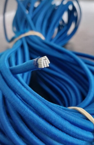 Corda Com Extensor Elástico 5 Mm Com 100 Metros Azul
