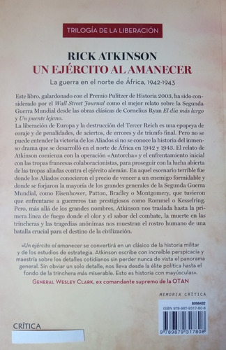 Un Ejército Al Amanecer - Rick Atkinson - Crítica