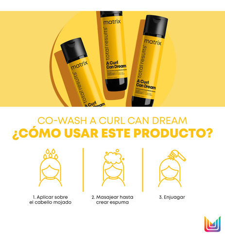 Cowash Limpieza Suave Cabello Rizado A Curl Can Dream 300ml Matrix