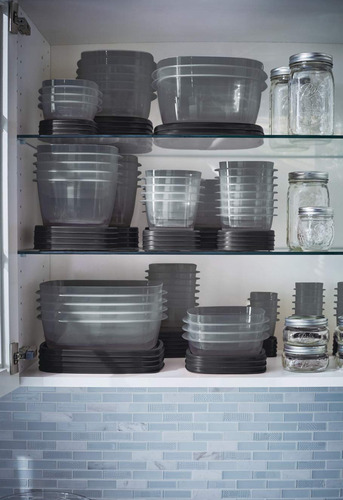 Rubbermaid Easyfindlids Contenedores De Almacenamiento D. Color Gris