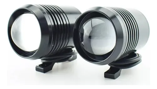 Juego 2 Faros Proyector Lupa Cree Led Auxiliar U2 + Tecla Sw