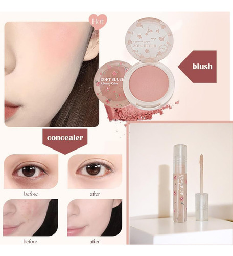 Kit De Maquillaje Para Mujer, 8 Piezas, 4 Lápices Labiales D