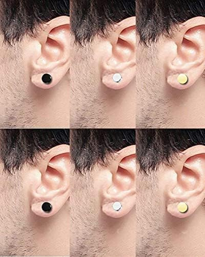Pendientes De Tuerca Con Parte Trasera Plana Para Hombres Y