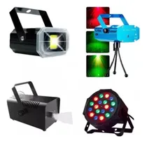 Comprar Kit Flash Audioritmico + Laser + Proton 18 + Maquina De Humo