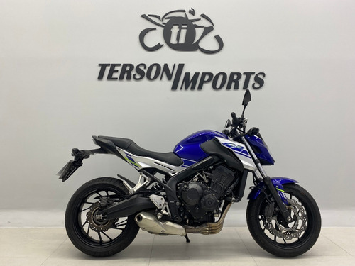 Imagem 1 de 8 de Honda Cb 650f Abs 2018 Azul