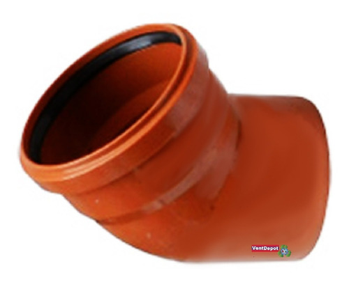 Codo De Pvc De 45° Para Alcantarill, Mxsro-004, 160mm 10 Pza